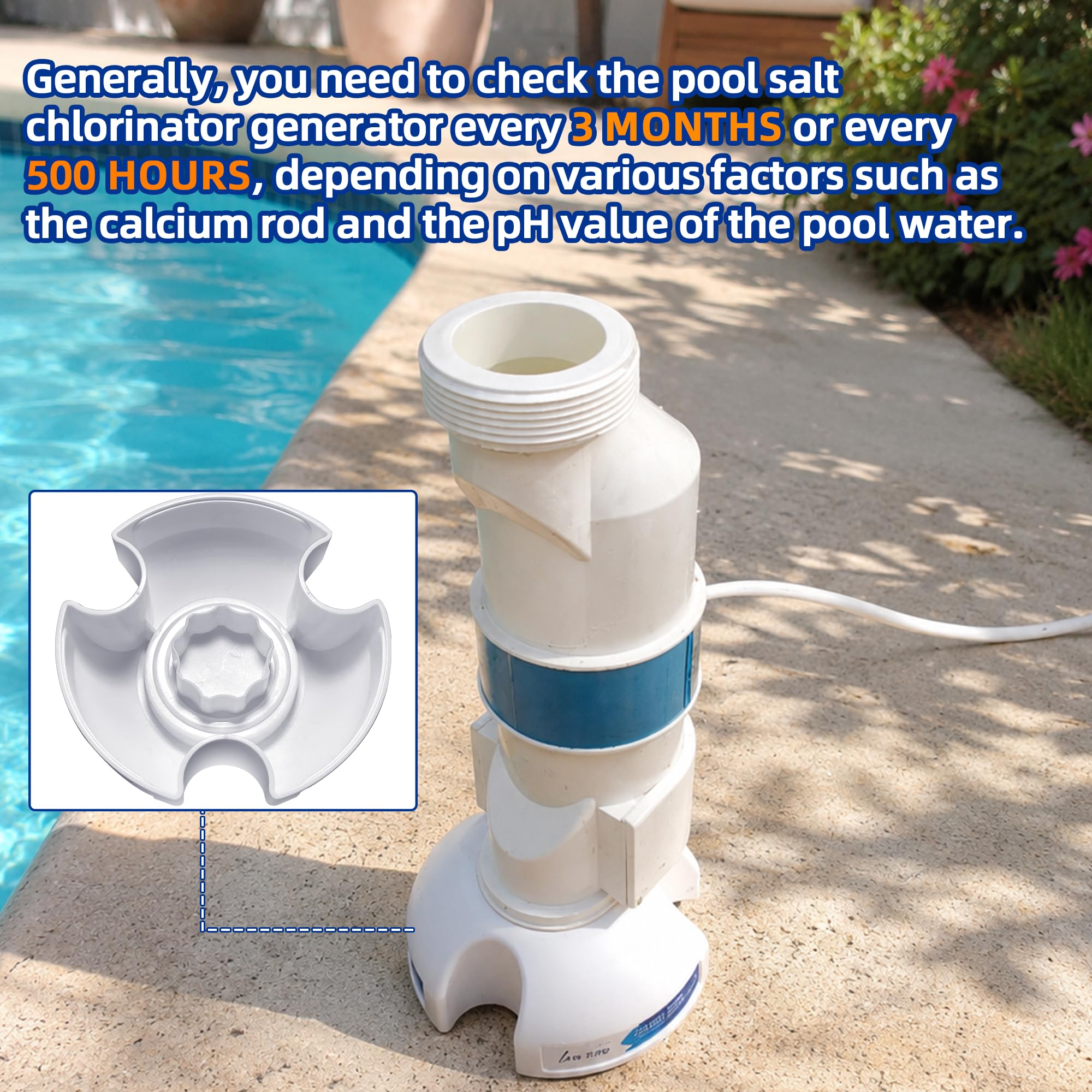AR-PRO GLX-CELLSTAND with chlorinator generator attached for cleaning