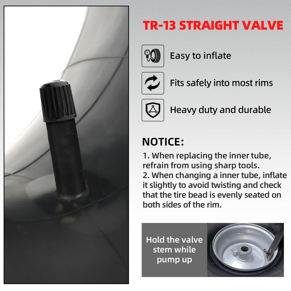 AR-PRO heavy-duty inner tube with dimensions labeled