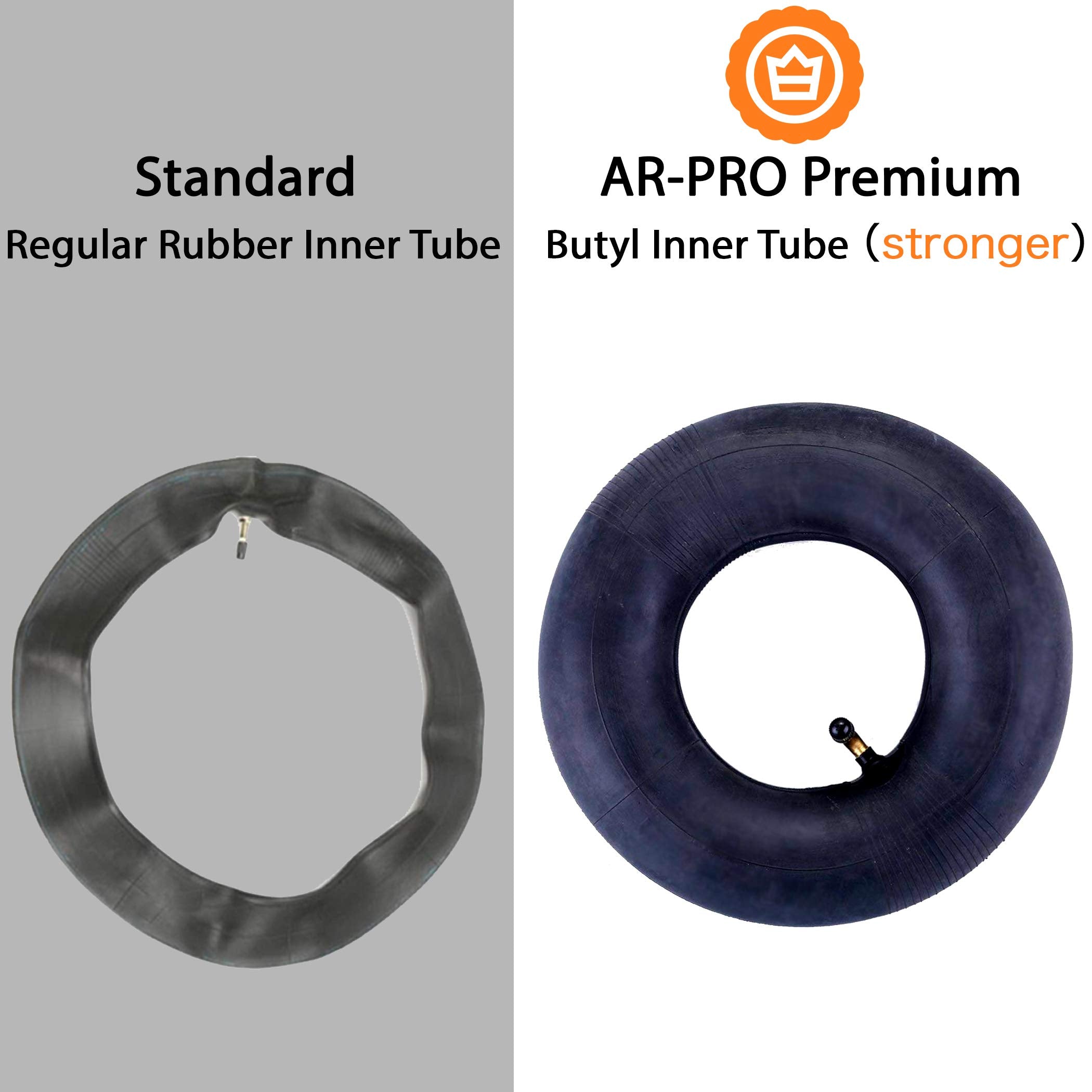 AR-PRO inner tube installed in a lawn mower