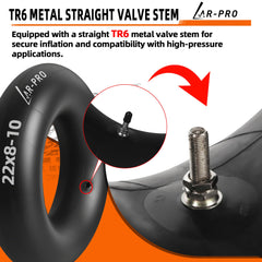 AR-PRO inner tube installed in a lawn tractor tire