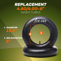 AR-PRO inner tube TR-13 valve stem close-up