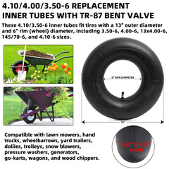 AR-PRO inner tubes back view showing natural rubber material
