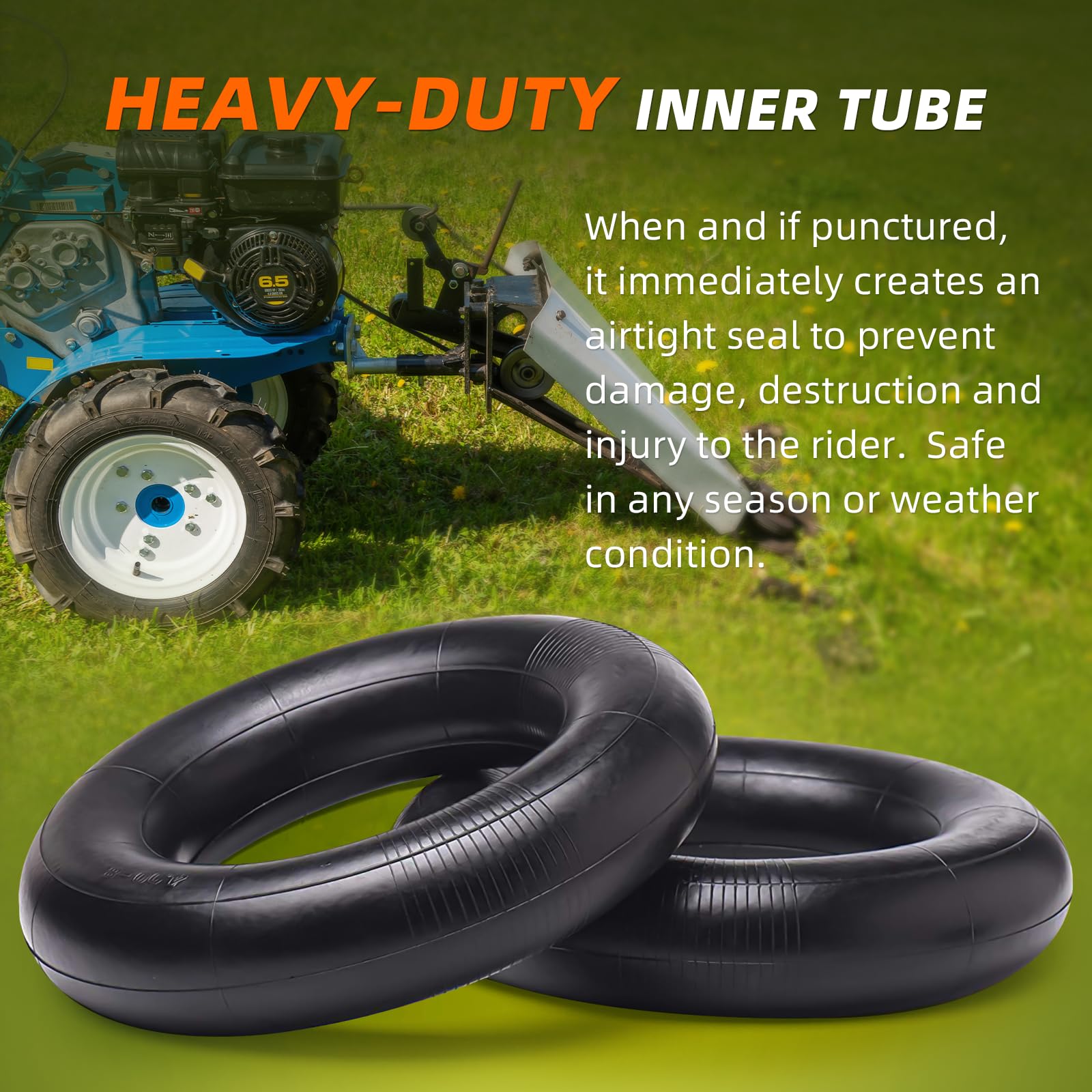 AR-PRO inner tubes displayed on garden cart