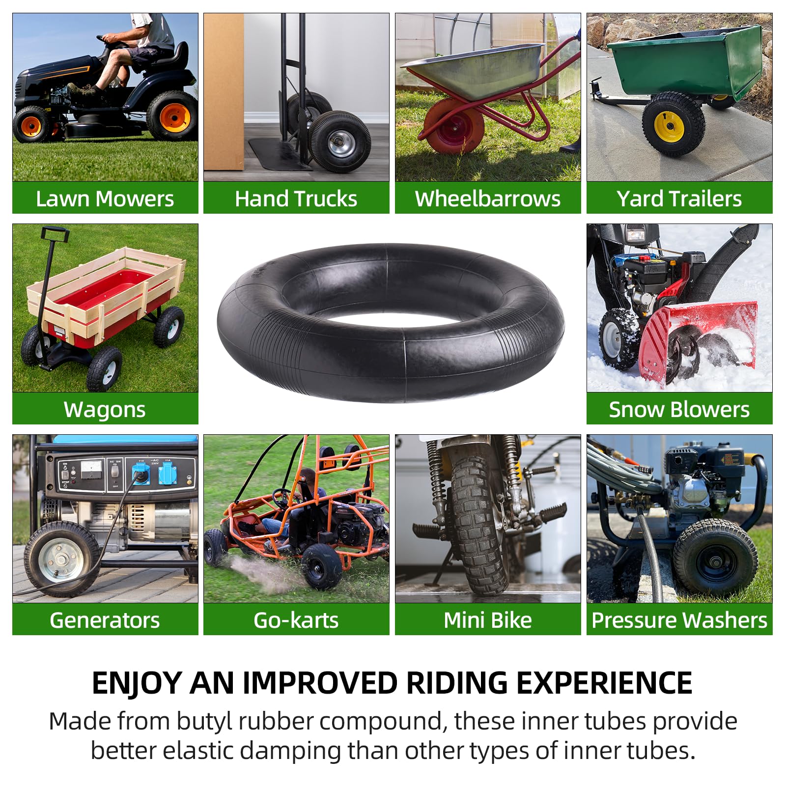 AR-PRO inner tubes installed in a wheelbarrow
