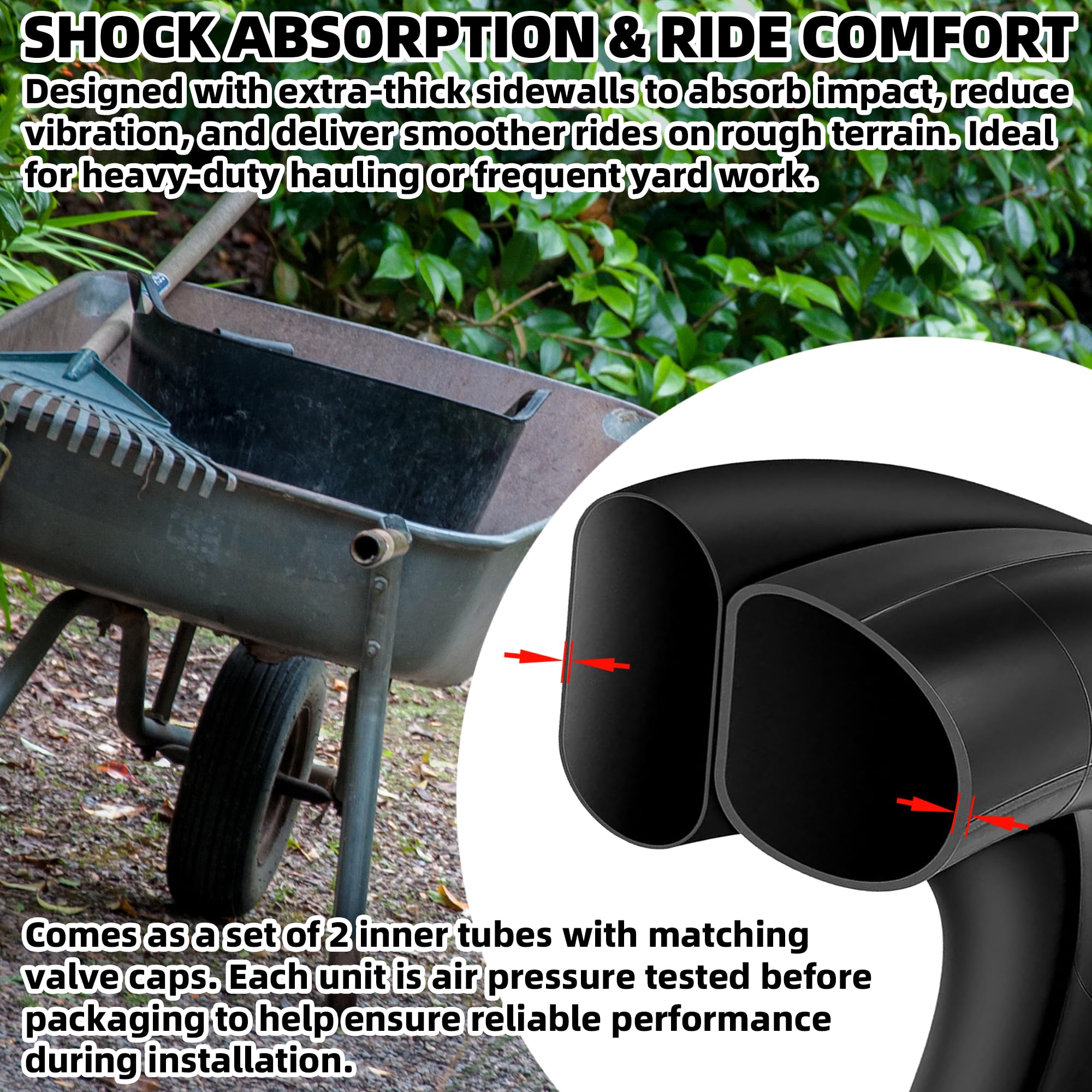 AR-PRO inner tubes side view showcasing thick sidewalls