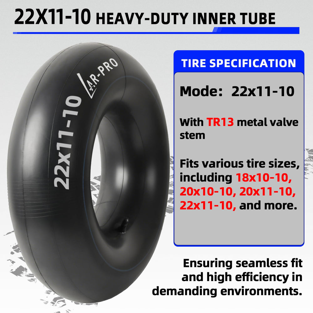 AR-PRO Replacement Inner Tubes 20x10-10 side view