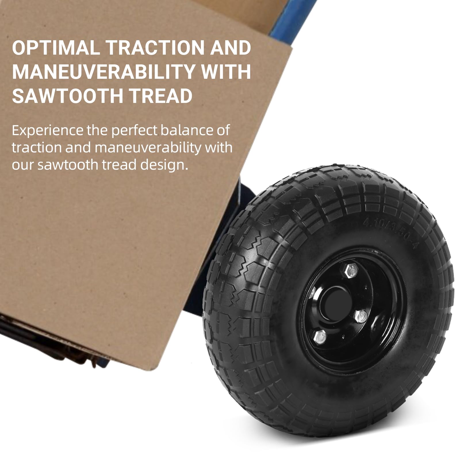 AR-PRO solid tire with load capacity highlighted