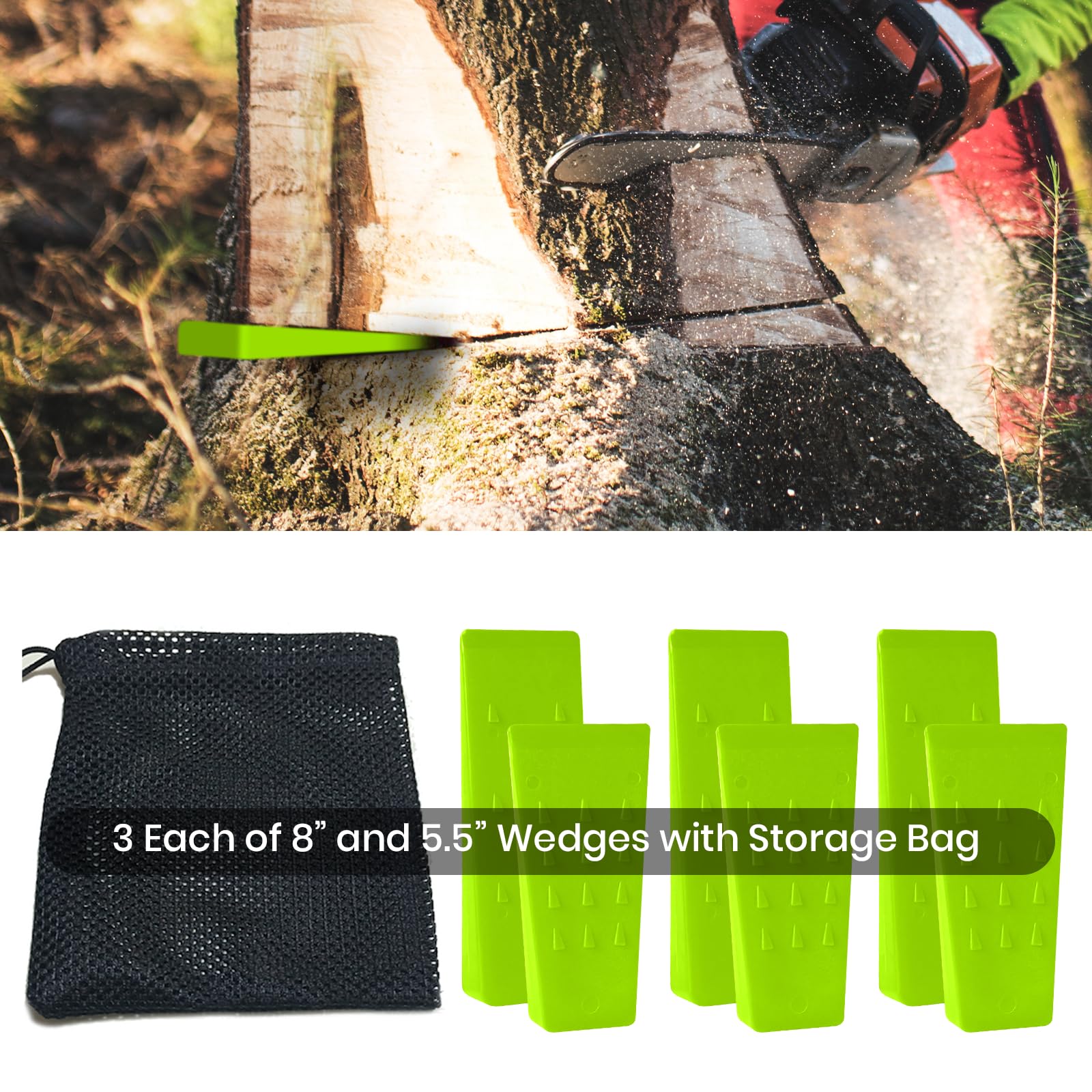 AR-PRO tree felling wedges in outdoor setting