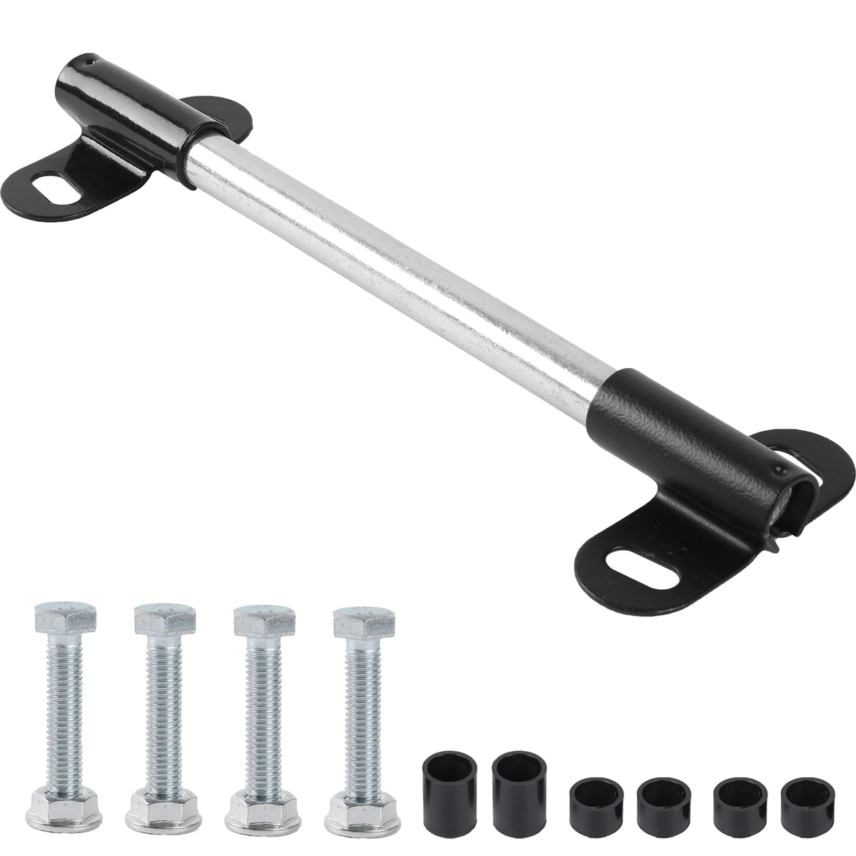 AR-PRO Wheelbarrow Axle Bracket Set components including axle shaft and brackets