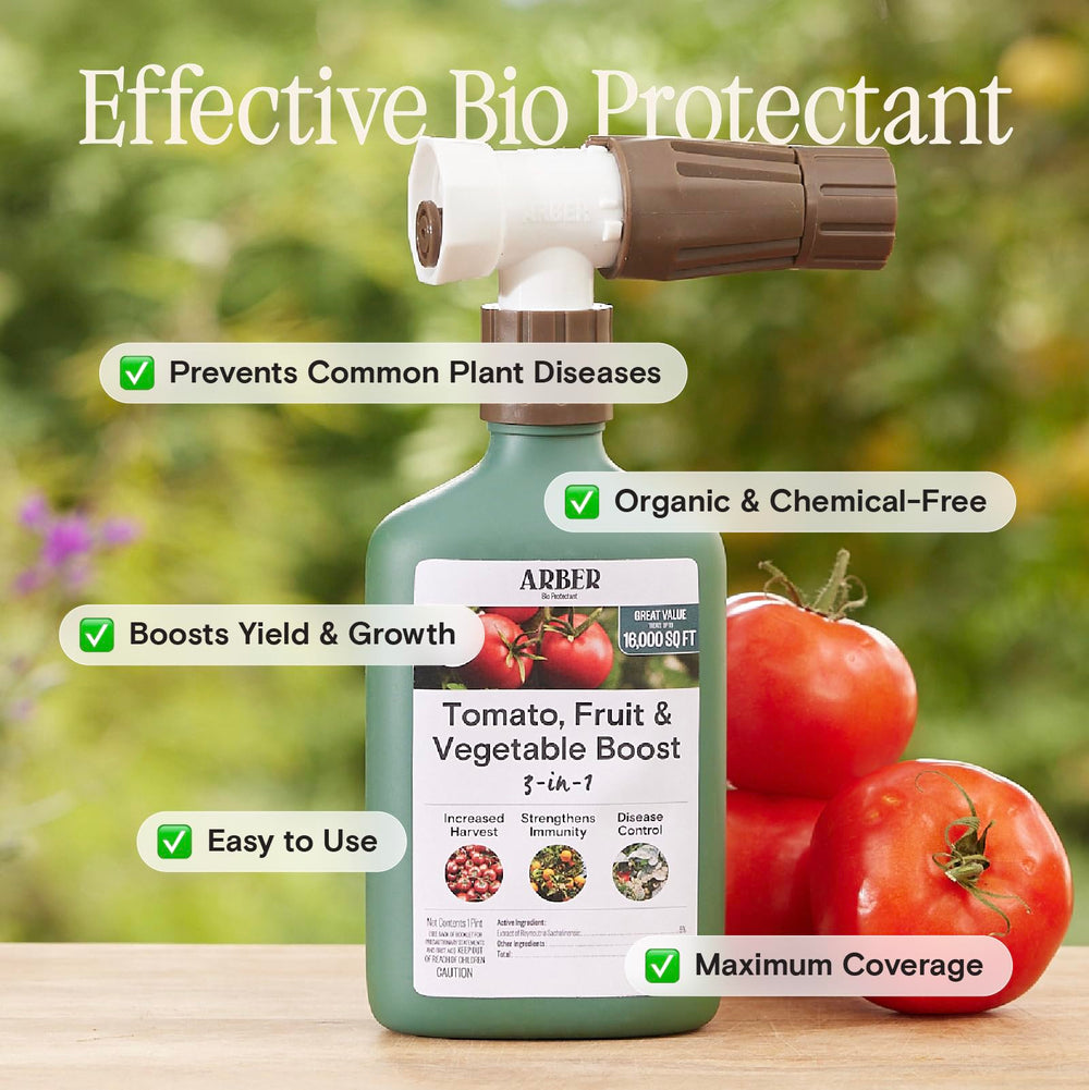 ARBER Organic Tomato & Vegetable Fungicide RTS 16 oz side view showing label details