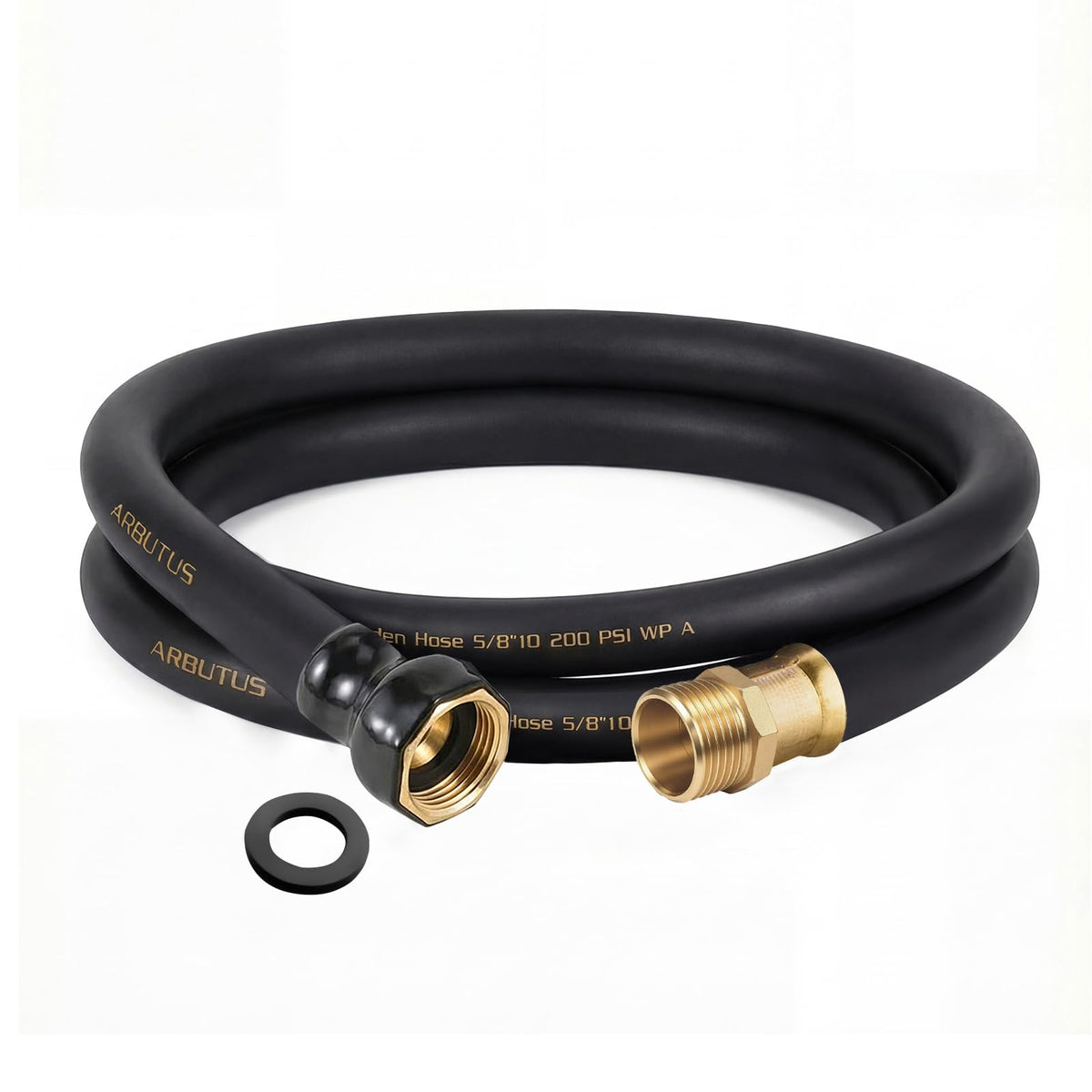 ARBUTUS 10ft Heavy Duty Garden Hose black model front view