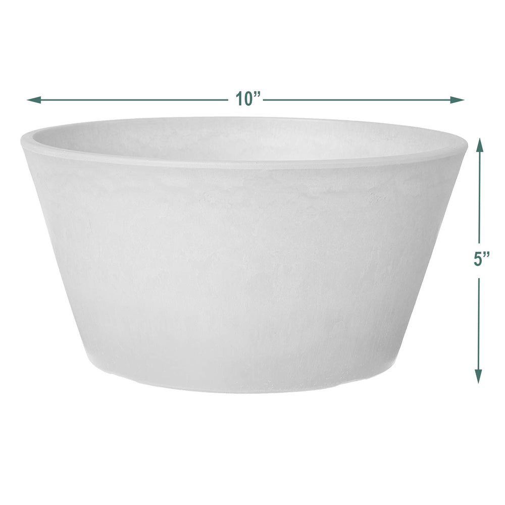 Arcadia 10-inch Bulb Pan in a garden setting