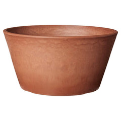 Arcadia Garden Products 10-inch Shallow Bulb Pan front view in terra cotta