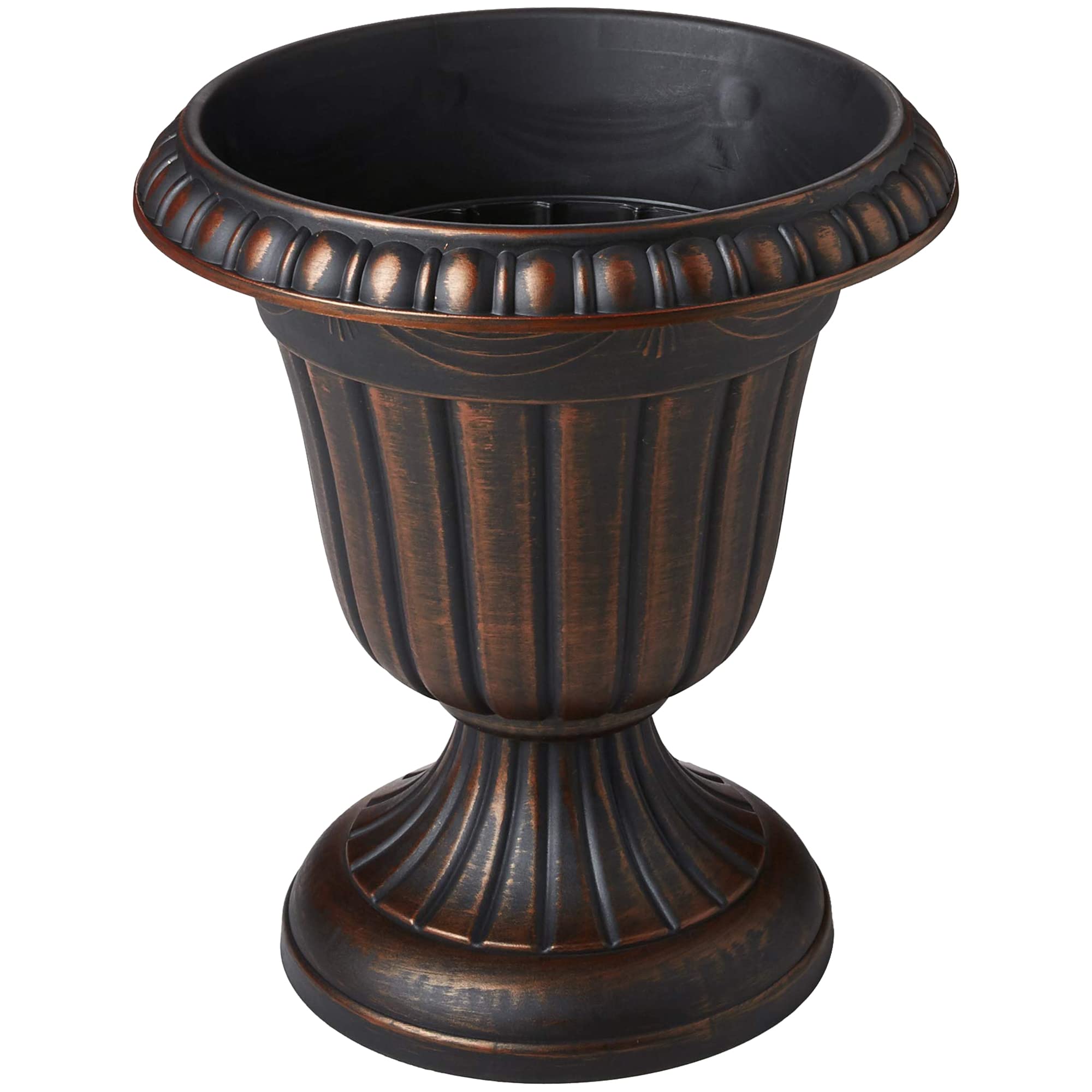 Arcadia Garden Products 10x12” Urn Planter side view showing fluted design