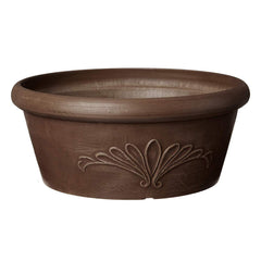 Arcadia Garden Products 8-inch Bulb Pan in Chocolate front view