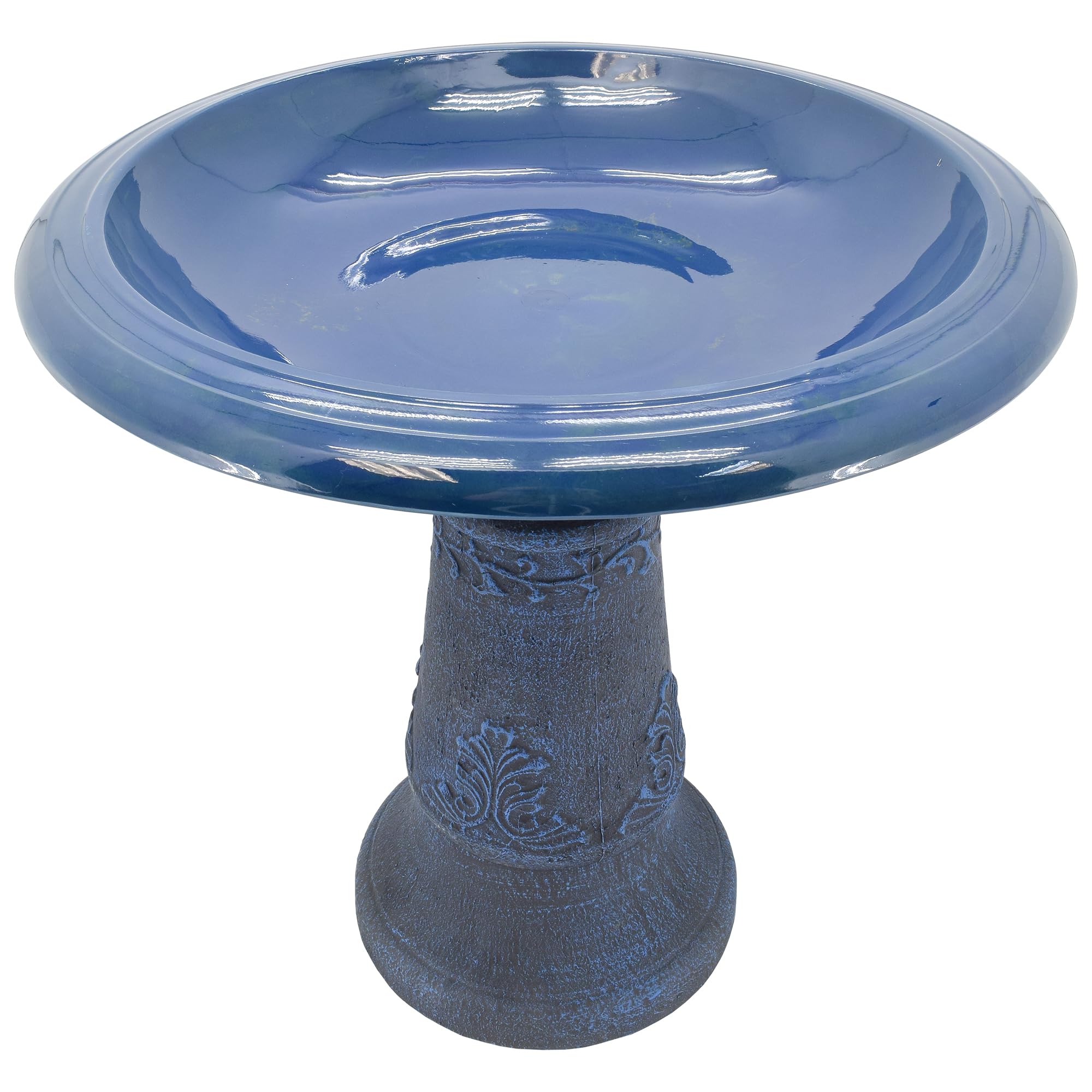 Arcadia Garden Products Bird Bath assembled in garden setting