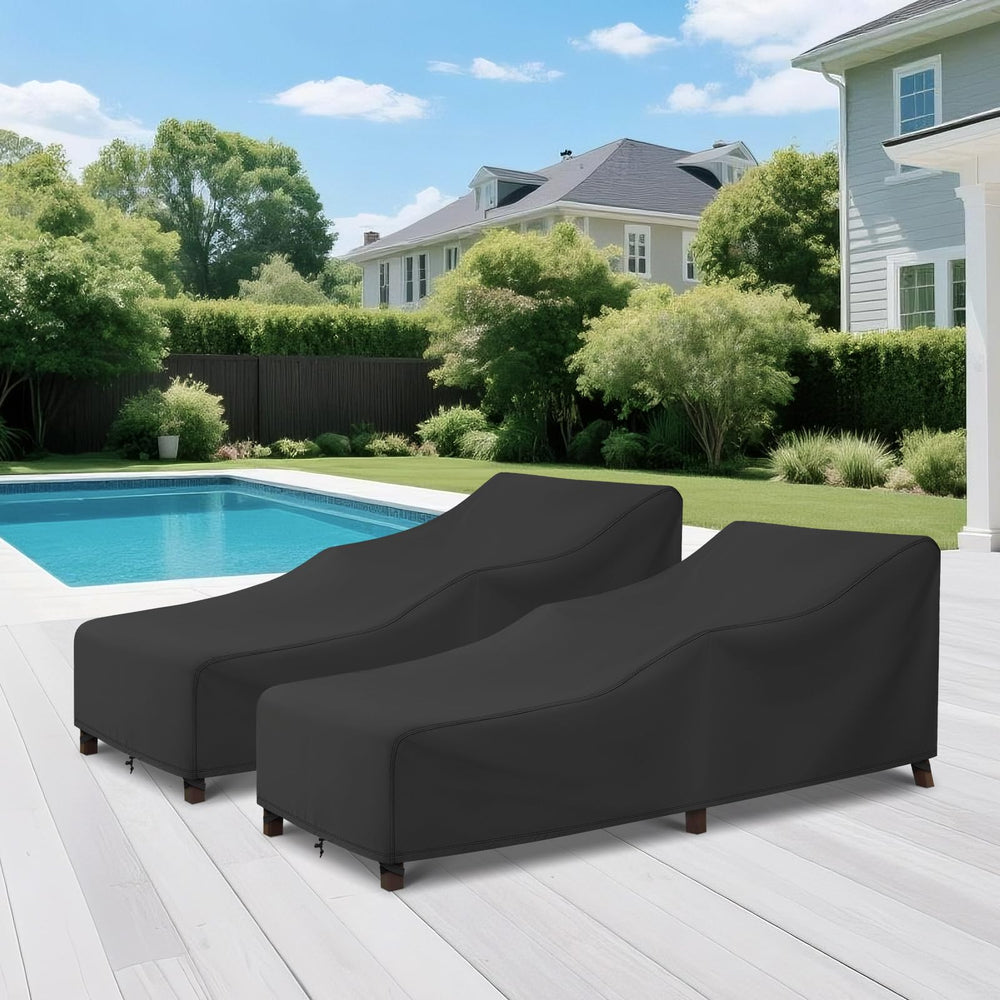 Arcedo Outdoor Lounge Chair Covers in outdoor setting