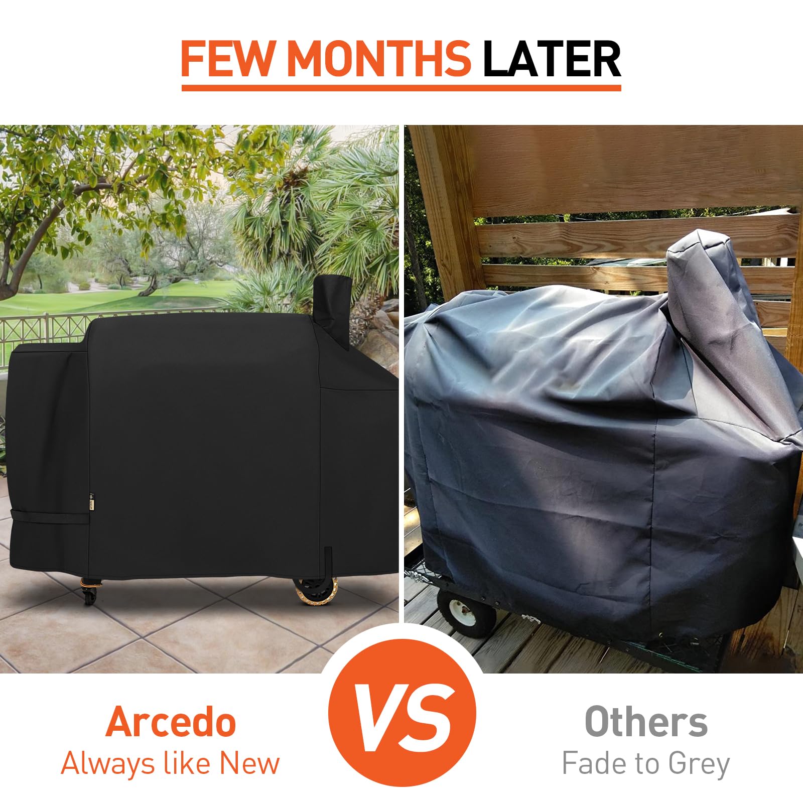 Arcedo Pellet Grill Cover on a Pit Boss Sportsman grill