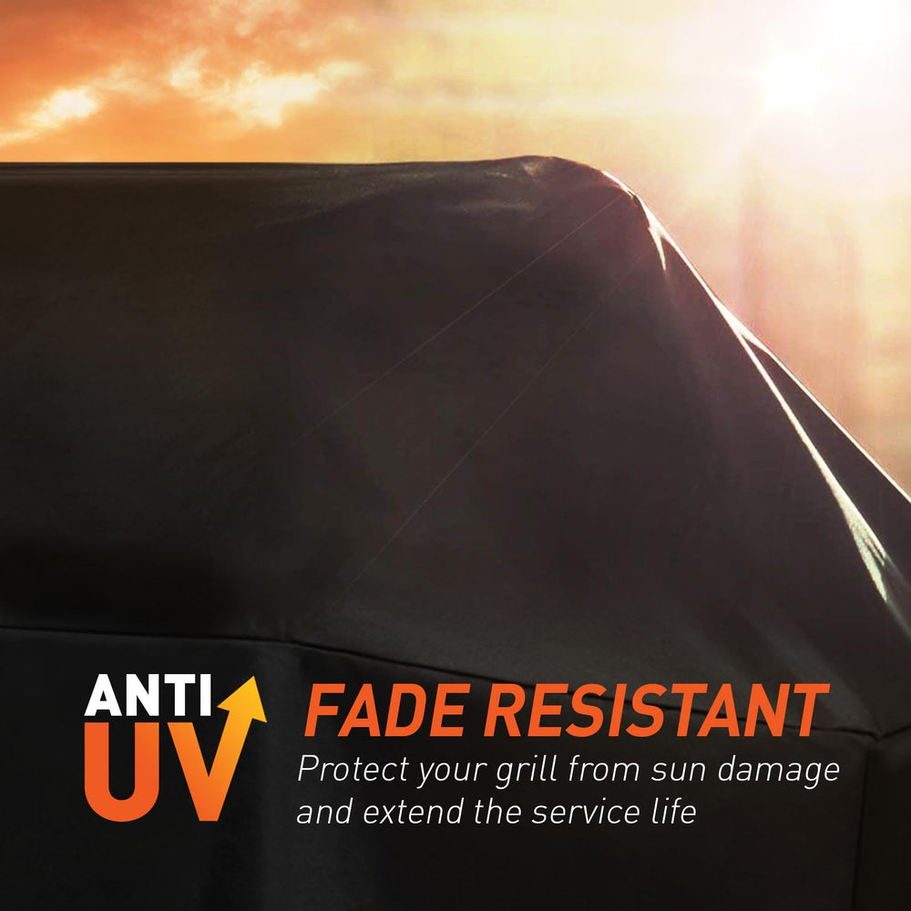 Arcedo Pellet Grill Cover showing waterproof vinyl coating