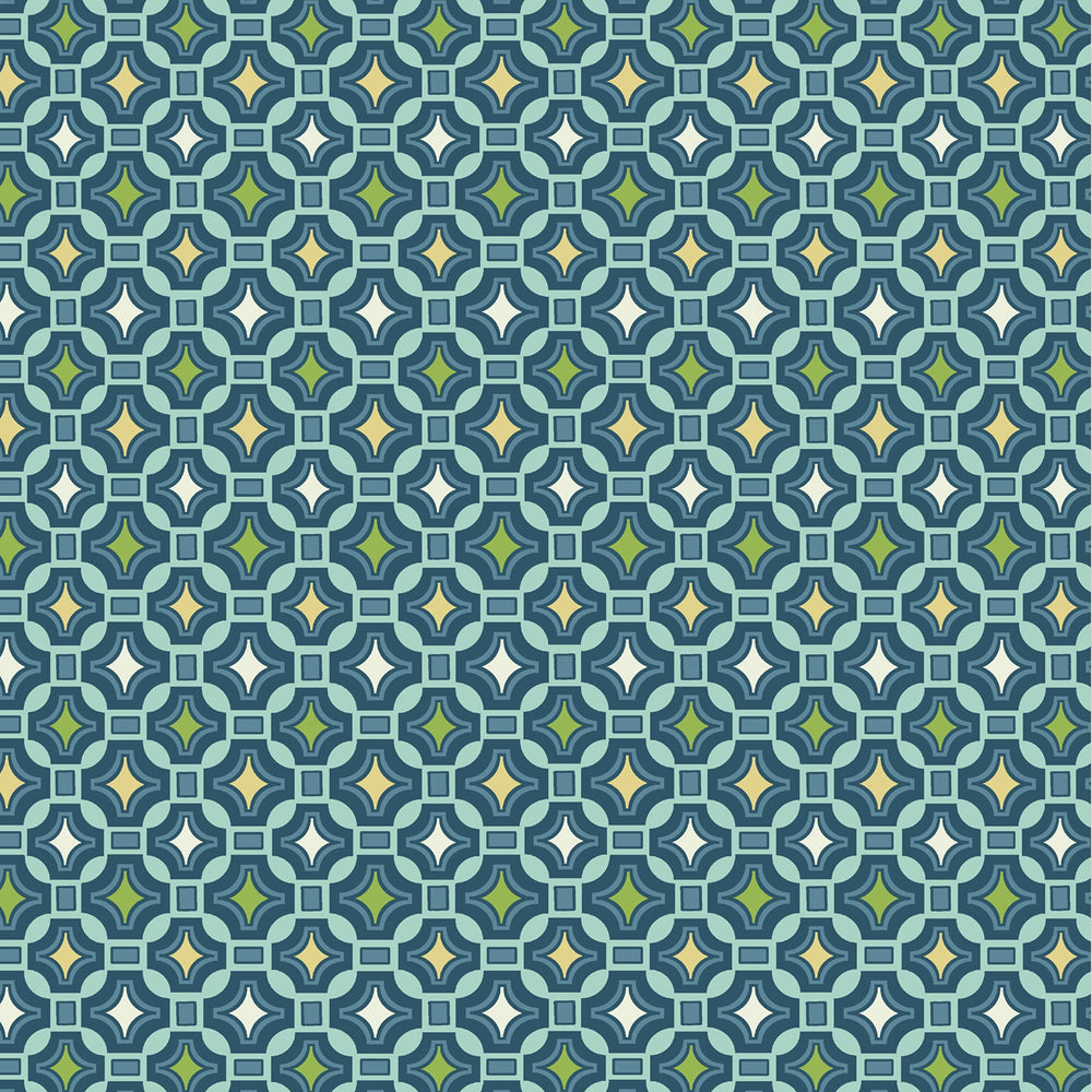 Arden Outdoor Deep Seat Cushion Set Alana Tile pattern