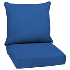 Arden Outdoor Deep Seat Cushion Set Cobalt Blue front view