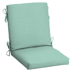 Arden Outdoor Midback Chair Cushion Aqua Leala front view