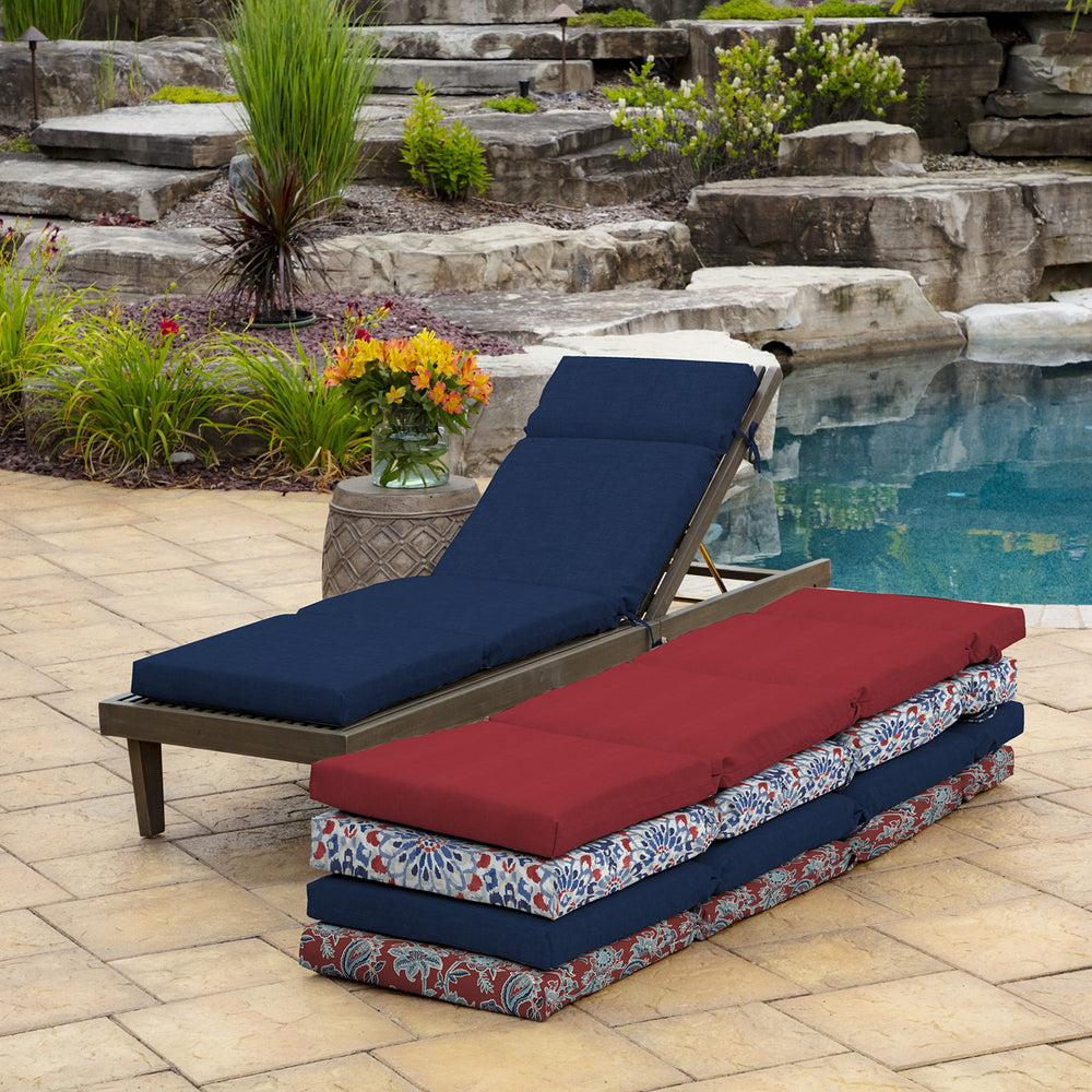 Arden Selections Chaise Cushion Sapphire Blue dimensions
