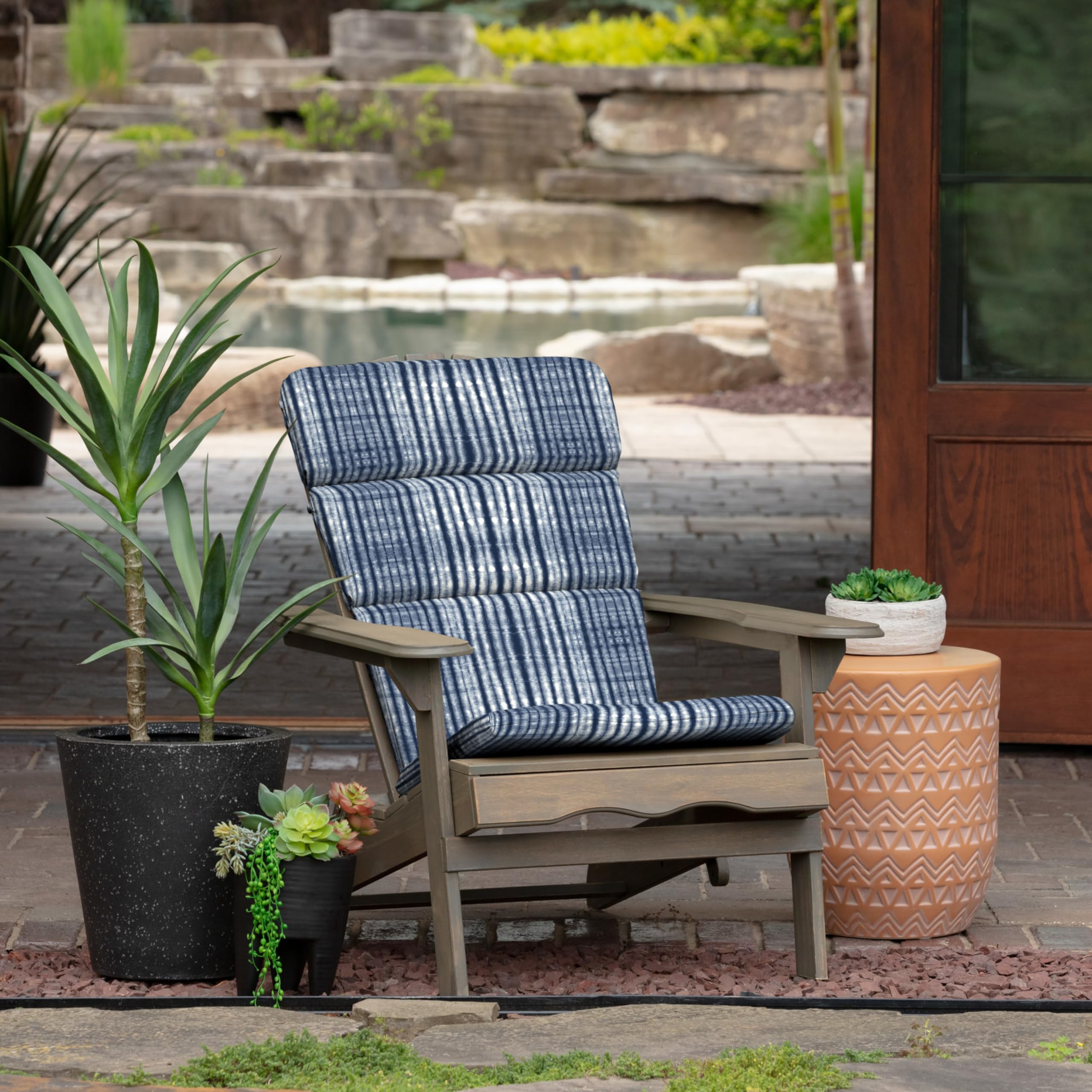 Arden Selections cushion featuring elastic strap for secure fit