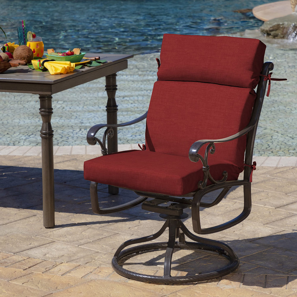 Arden Selections cushion on an outdoor chair