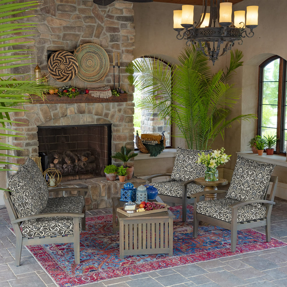 Arden Selections cushion set in outdoor garden setting