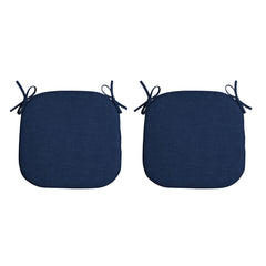 Arden Selections Indoor/Outdoor Foam Seat Pad set, Sapphire Blue front view