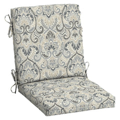 Arden Selections Midback Chair Cushion front view in Neutral Aurora Damask