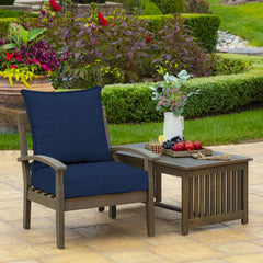 Arden Selections Outdoor Chair Cushion back view with ties