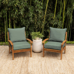 Arden Selections Outdoor Deep Seat Cushion Set close-up of fabric