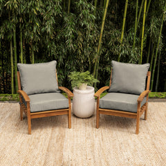 Arden Selections Outdoor Deep Seat Cushion set in outdoor setting