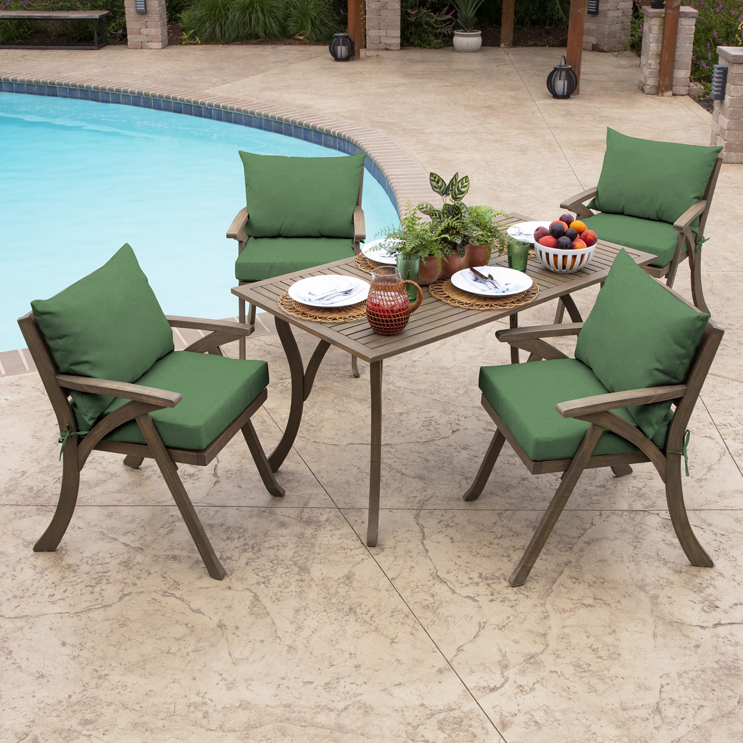 Arden Selections Outdoor Dining Chair Cushion cleaning with soap