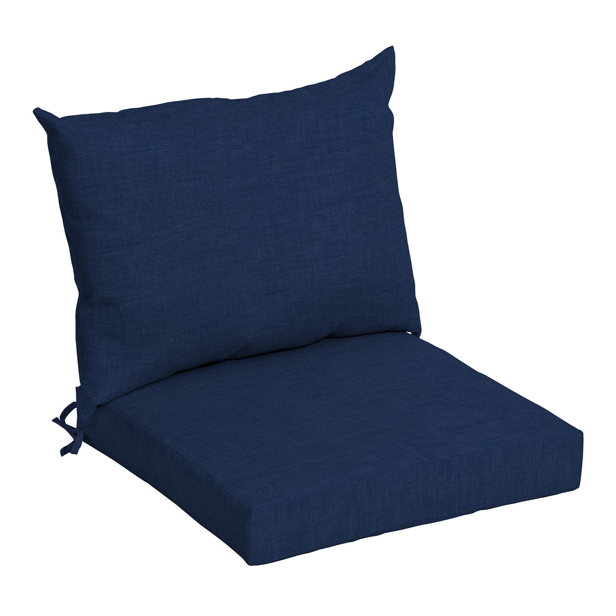 Arden Selections Outdoor Dining Chair Cushion Set in Sapphire Blue, front view