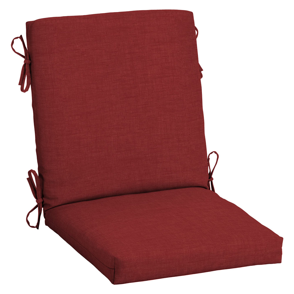Arden Selections Outdoor Midback Chair Cushion Ruby Red front view