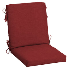 Arden Selections Outdoor Midback Chair Cushion Ruby Red front view