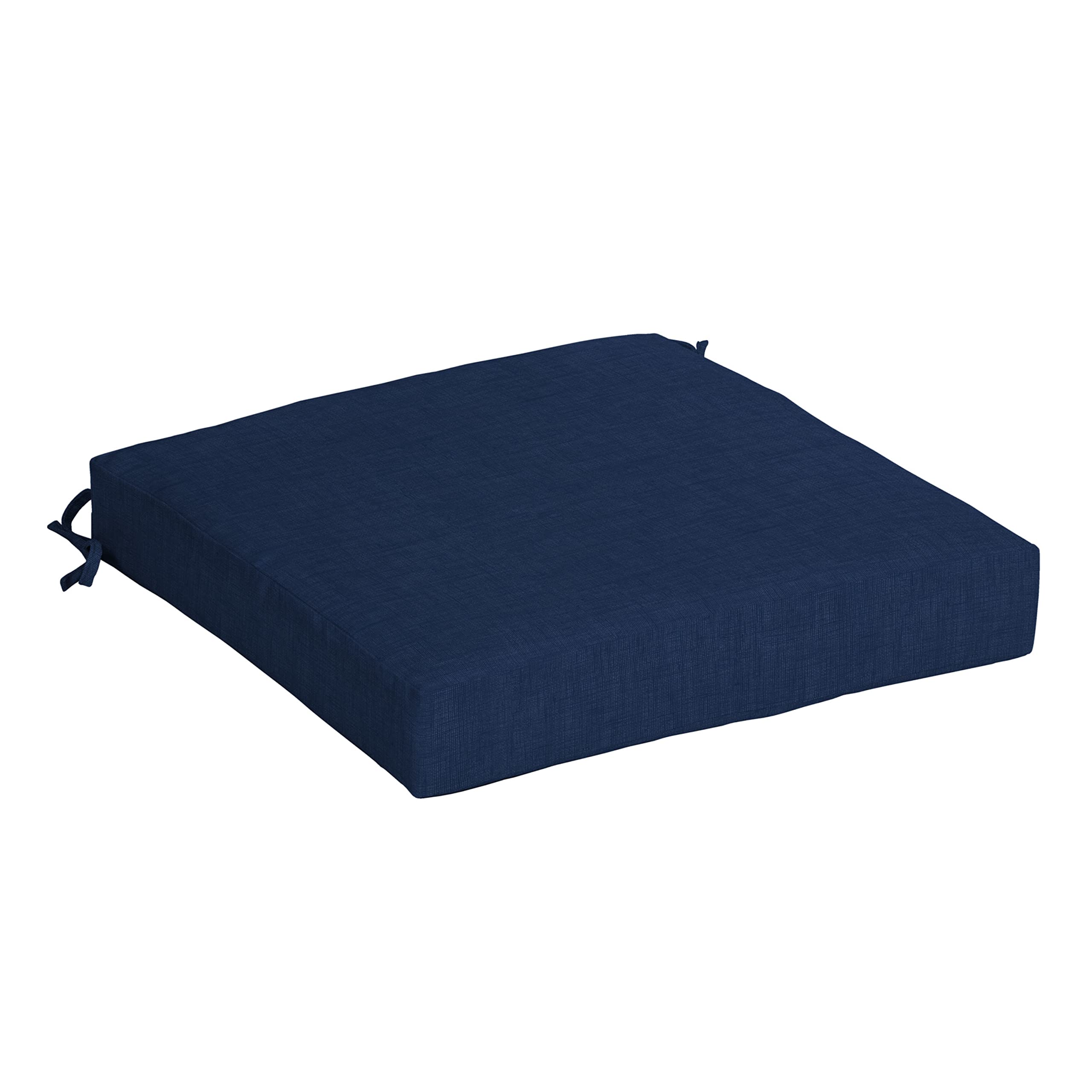 Arden Selections Outdoor Seat Pad Cushion 21x21 Sapphire Blue front view