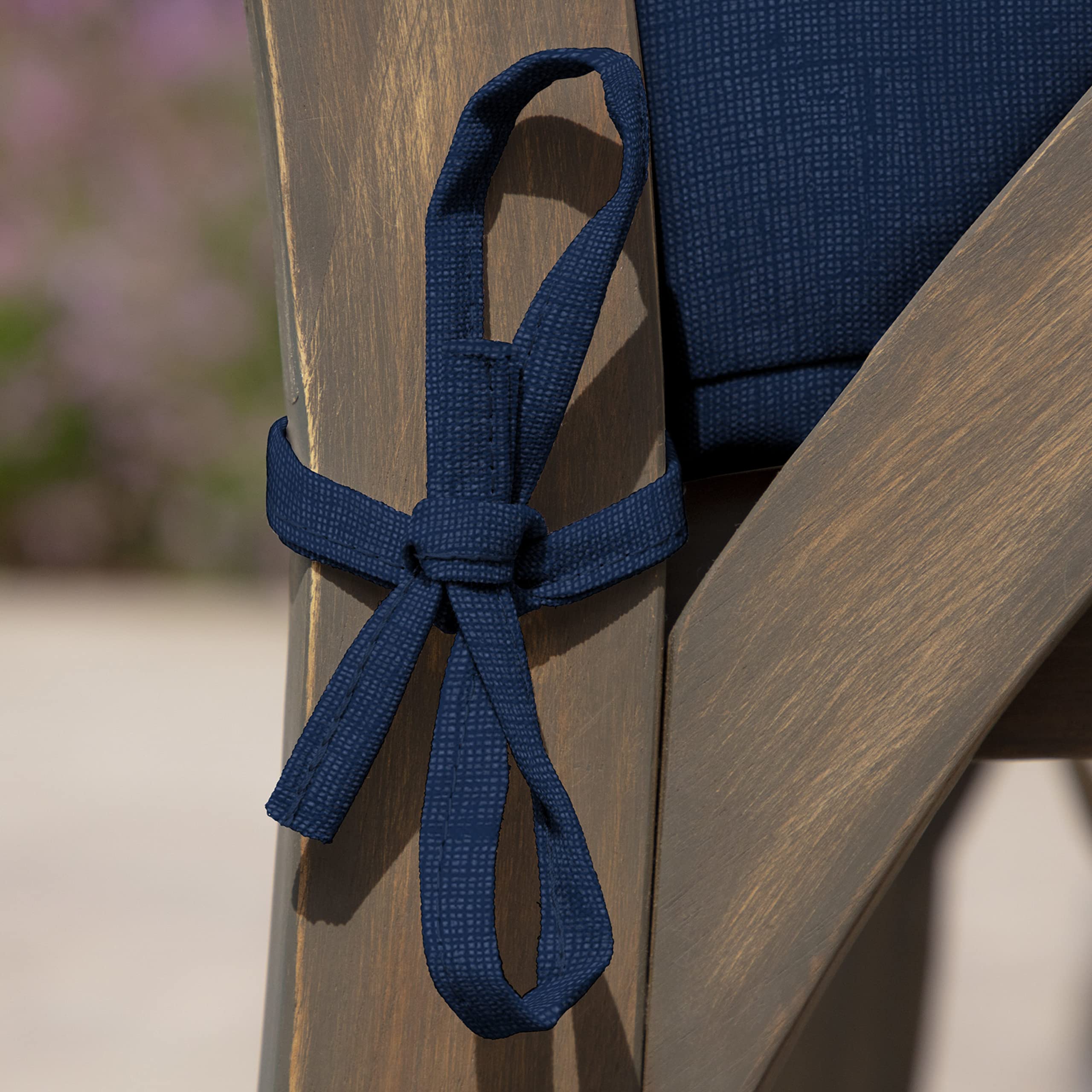 Arden Selections Outdoor Seat Pad Cushion 21x21 Sapphire Blue packaging view