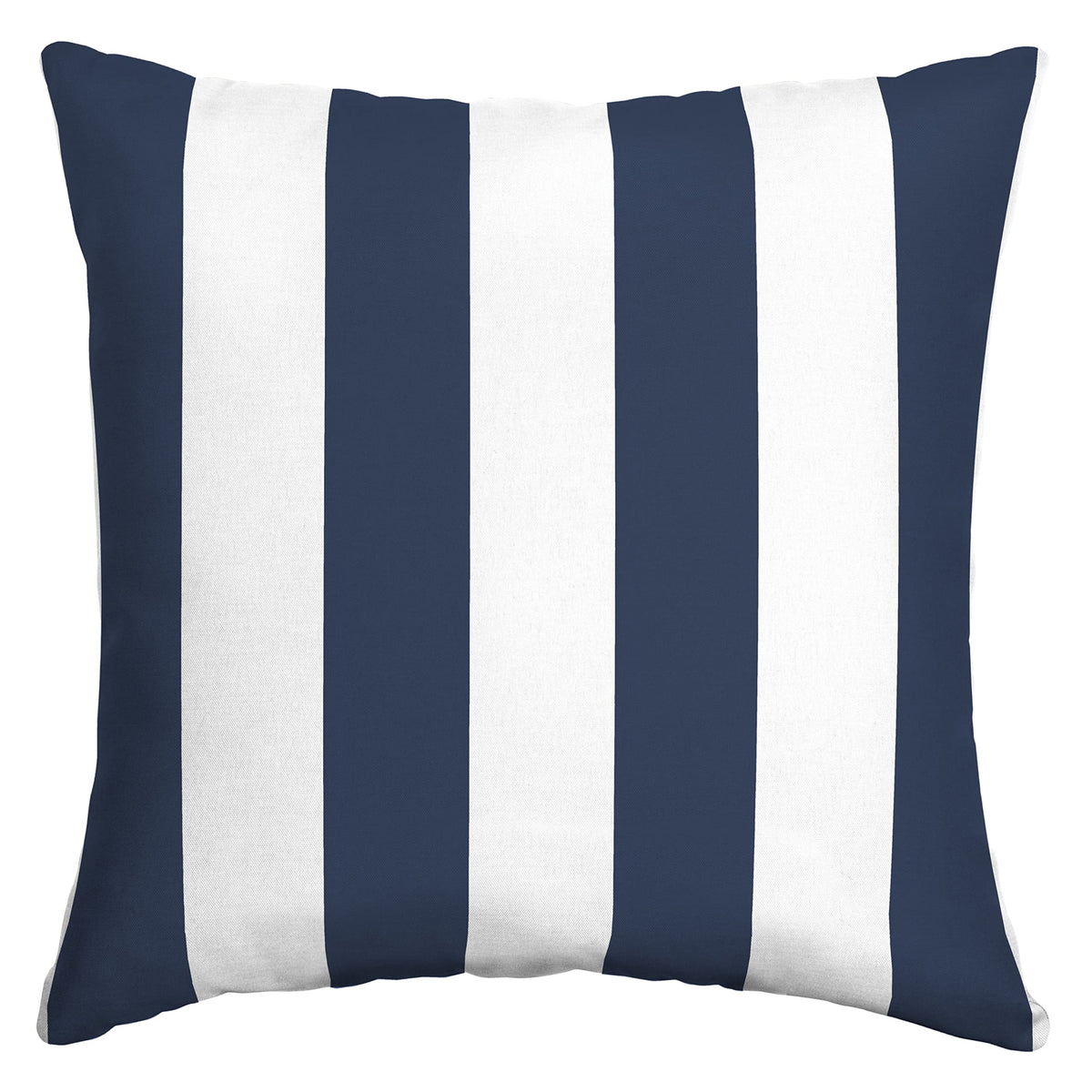 Arden Selections Outdoor Toss Pillow 16x16 Sapphire Blue Cabana Stripe front view