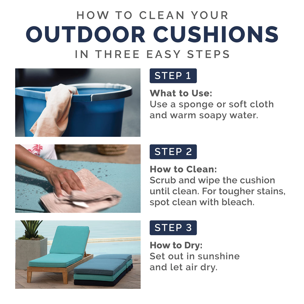 Arden Selections Outdoor Tufted Dining Chair Cushion Ruby Red in outdoor setting