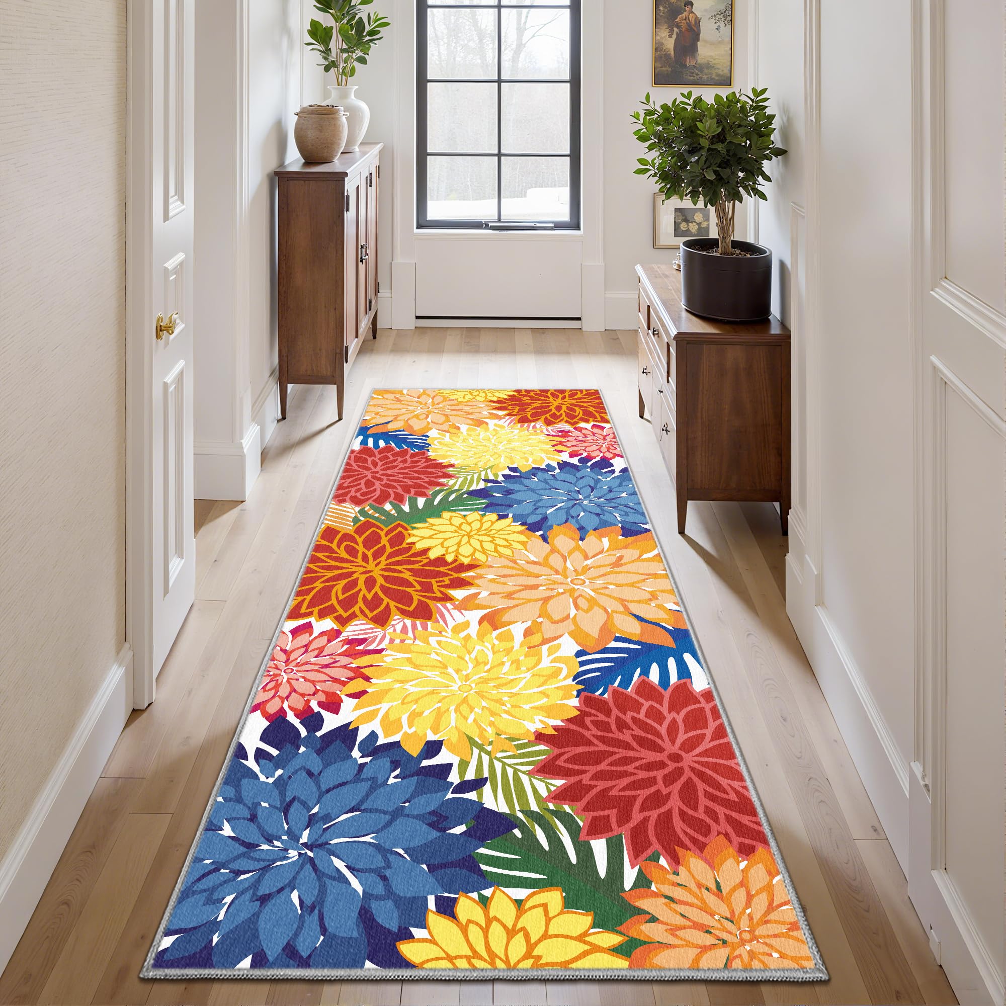 Arenarug 2' x 6' rug rolled out on patio