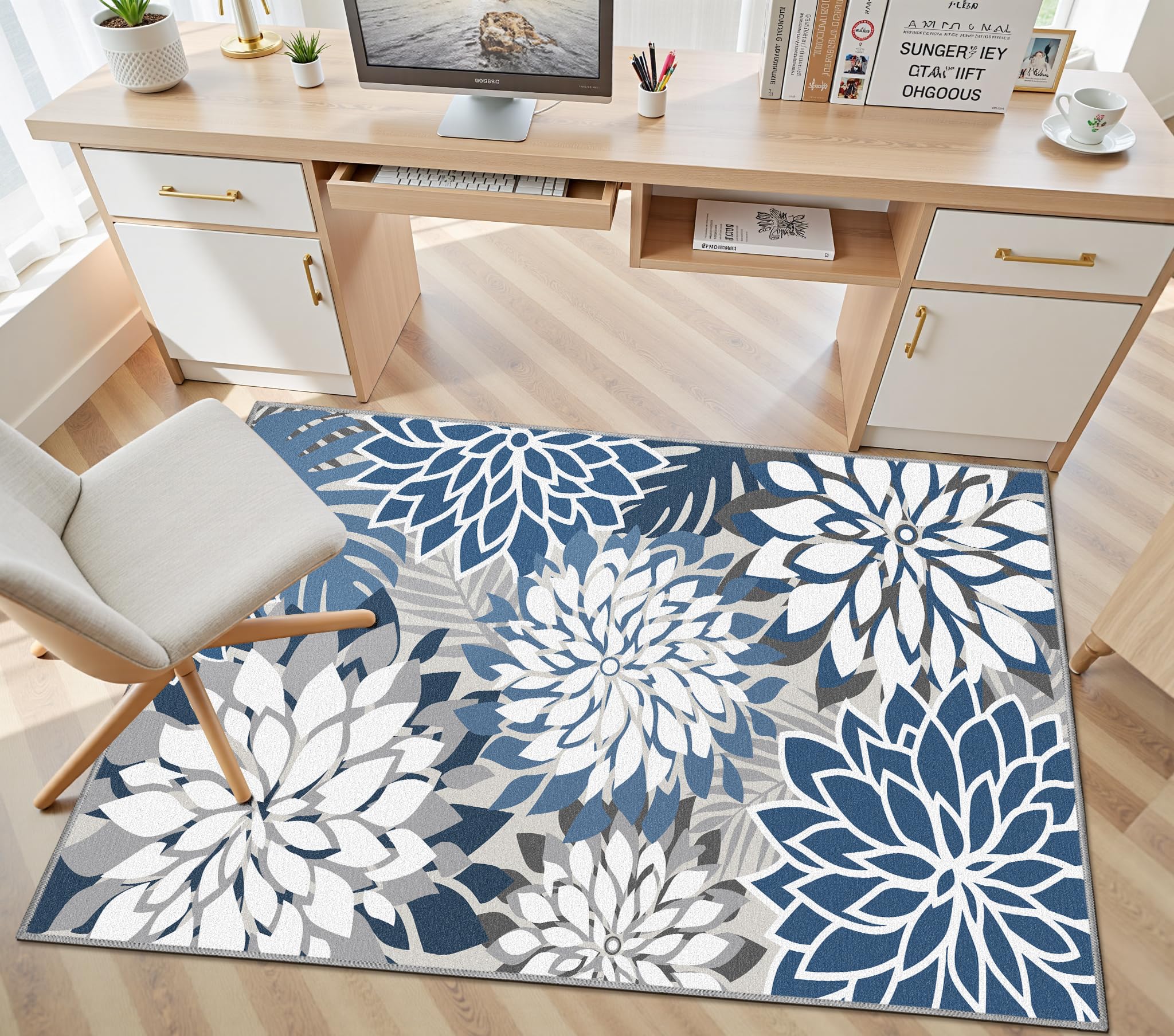 Arenarug Outdoor Rug 3x5 displayed on garden deck