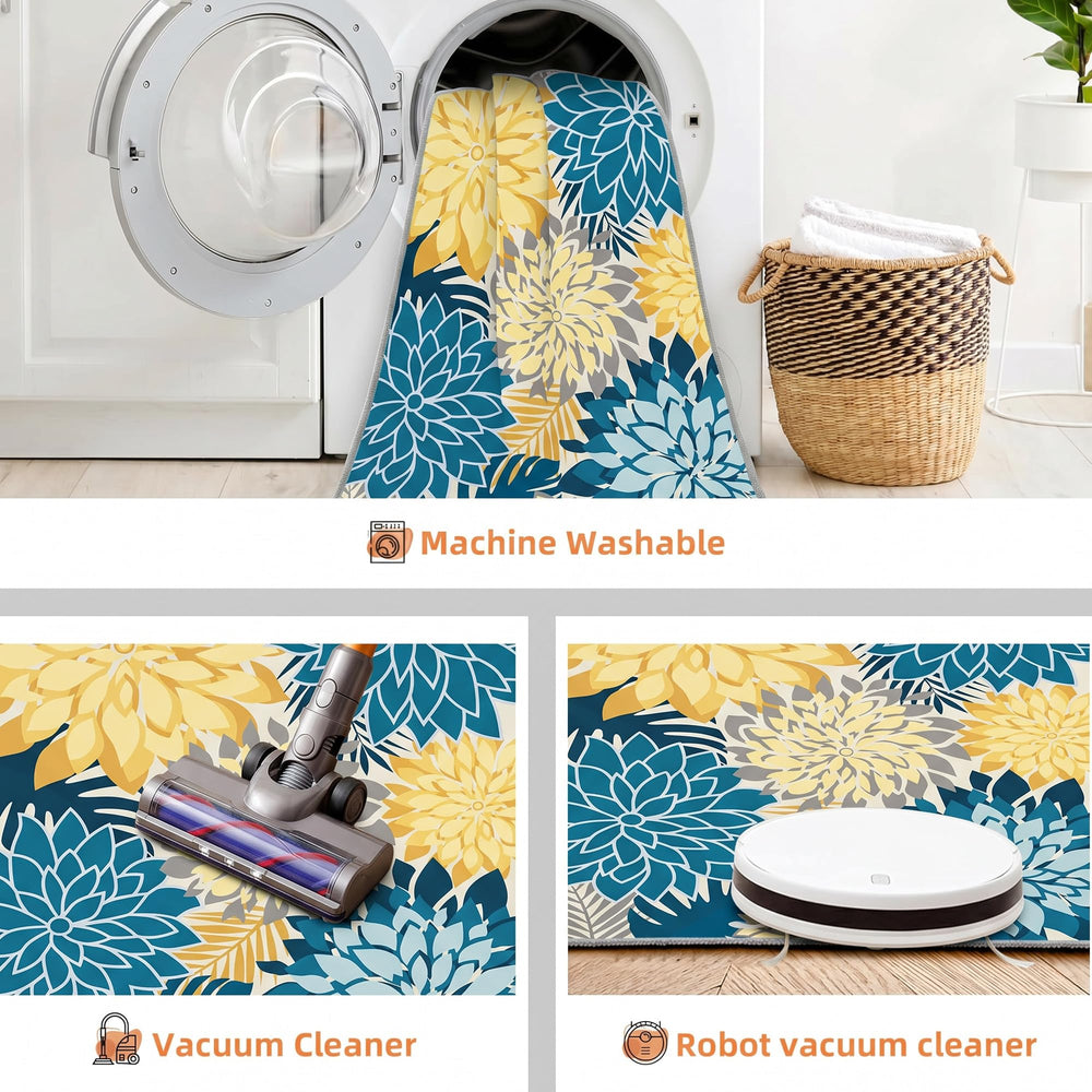 Arenarug Outdoor Rug 4' x 6' Ocean Dahlia at barbecue