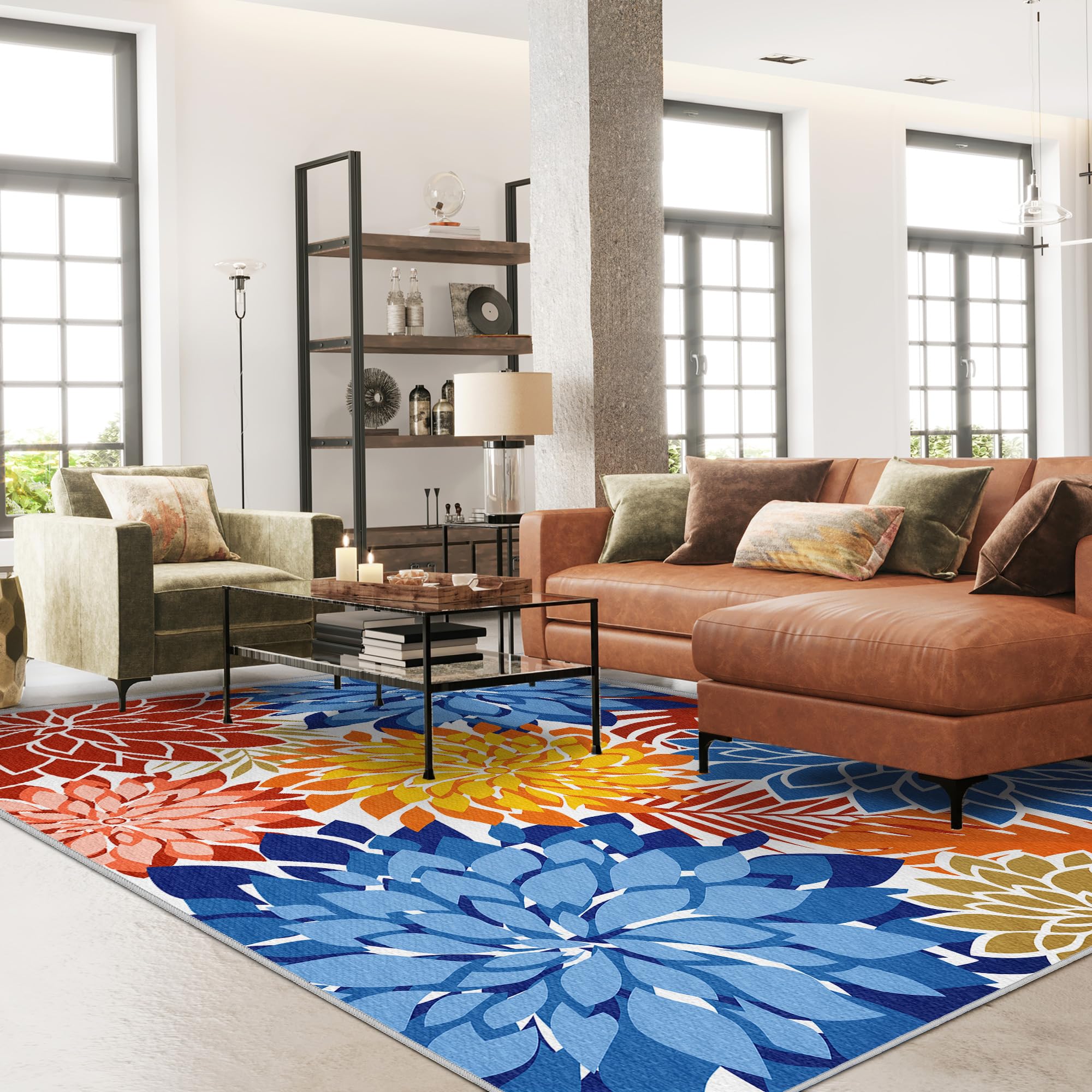 Arenarug Outdoor Rug 5x8 showing non-slip backing