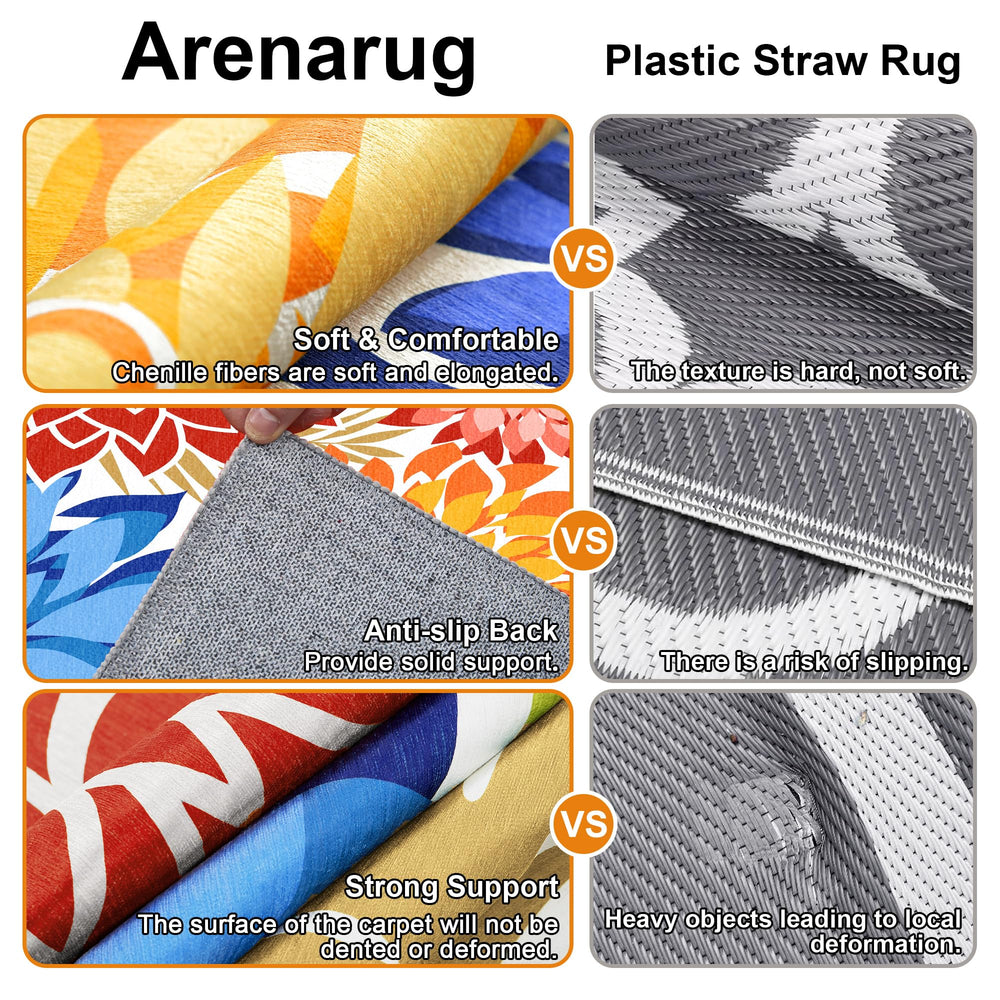 Arenarug Outdoor Rug in use during a barbecue