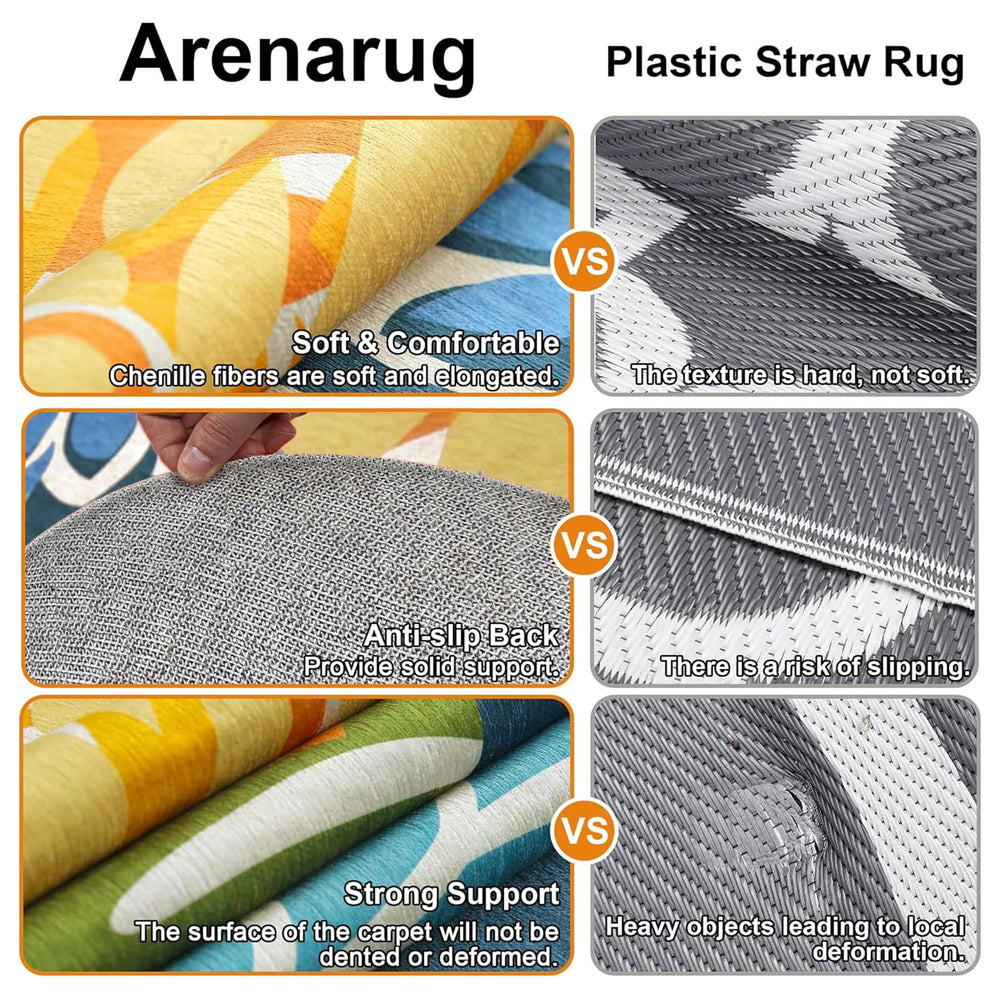 Arenarug Outdoor Rug on patio setting
