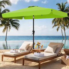 AreShark umbrella showing the crank system and tilt button